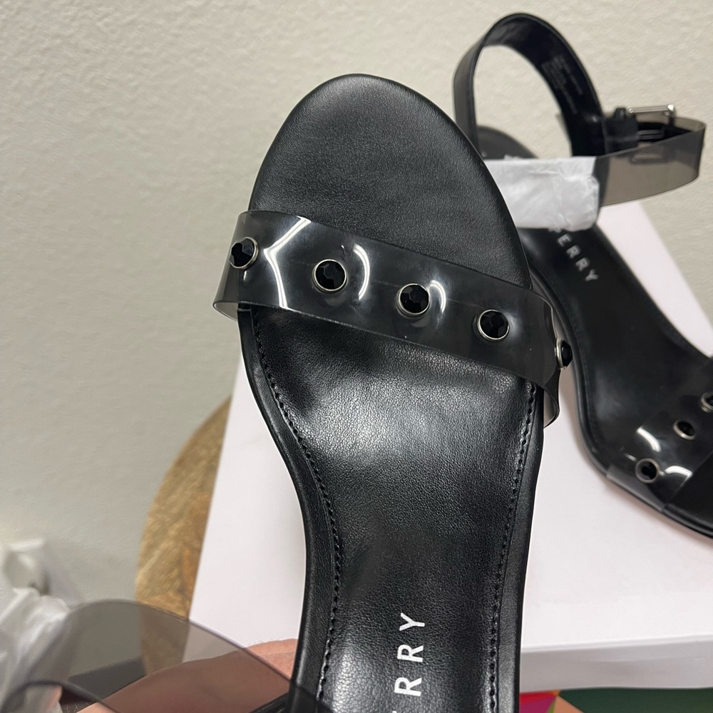 Katy Perry Embellished Heeled Sandals - The Nina in Black - Picture 9 of 10